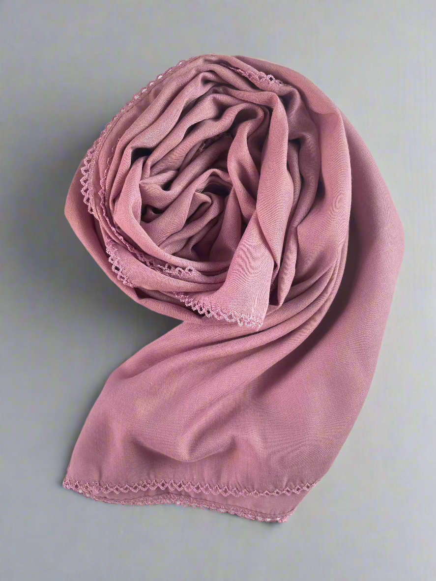 Cotton hijab in Pink