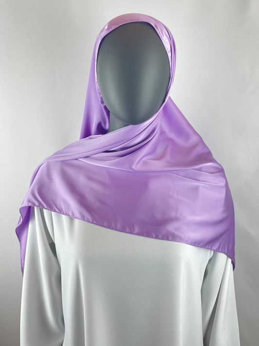 Hijab Lavender Satin